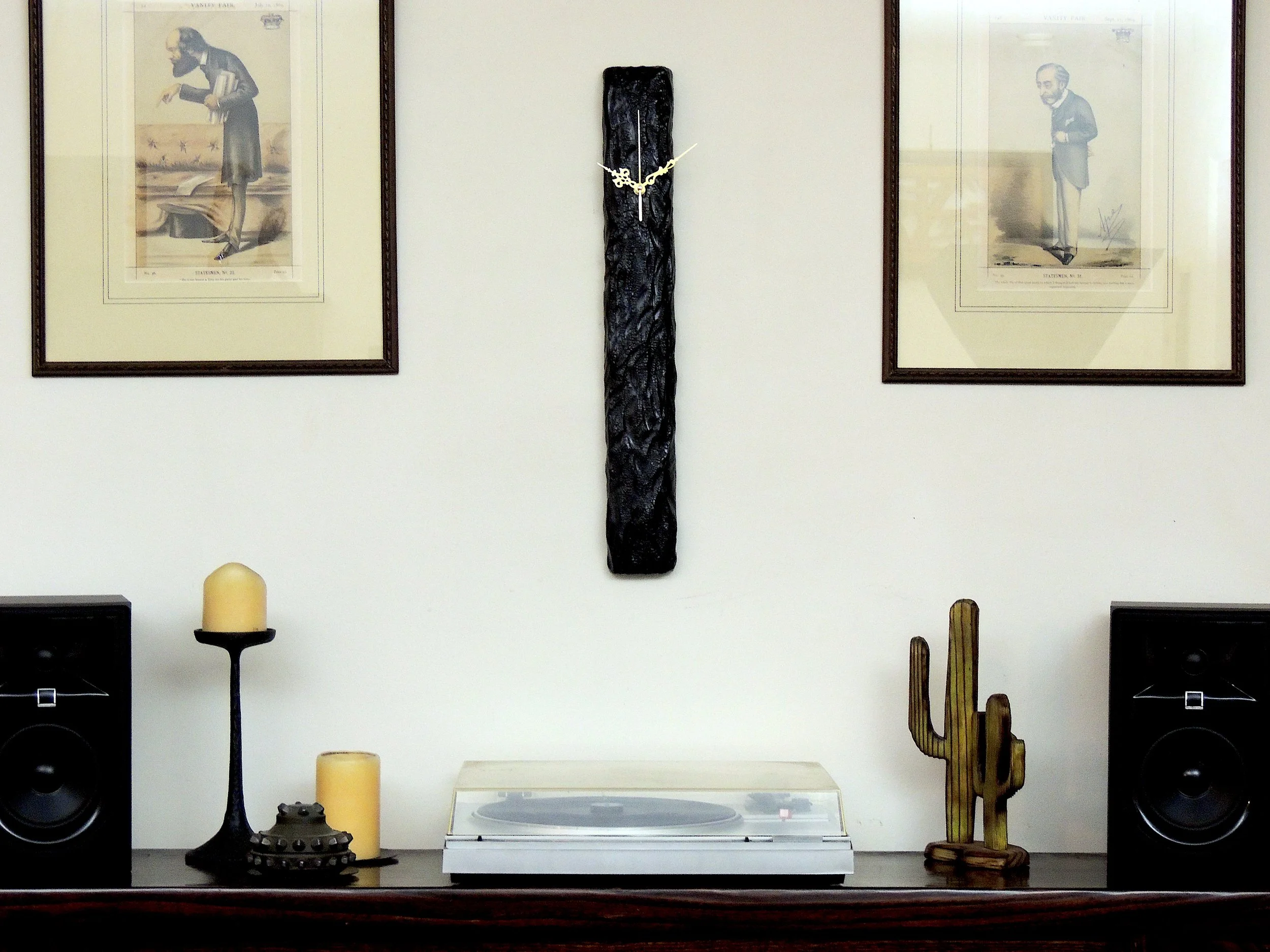 Shou Sugi Ban Wood Clock Art - Mochi 0002 — Korzen Designs